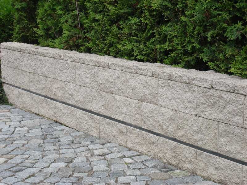 Вибропресовани бетонови блокчета за ограда, имитиращи дялан камък