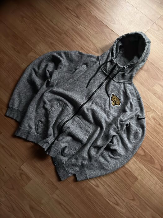Pullover jumper sweatshirt zip-up Nike NFL Jacksonville Jaguars grey