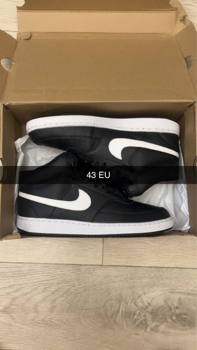 Nike Court Vision Mid (Black/White)