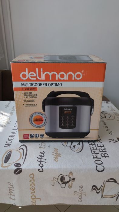 Delimano Multicooker Optimo – 5L, чисто нов