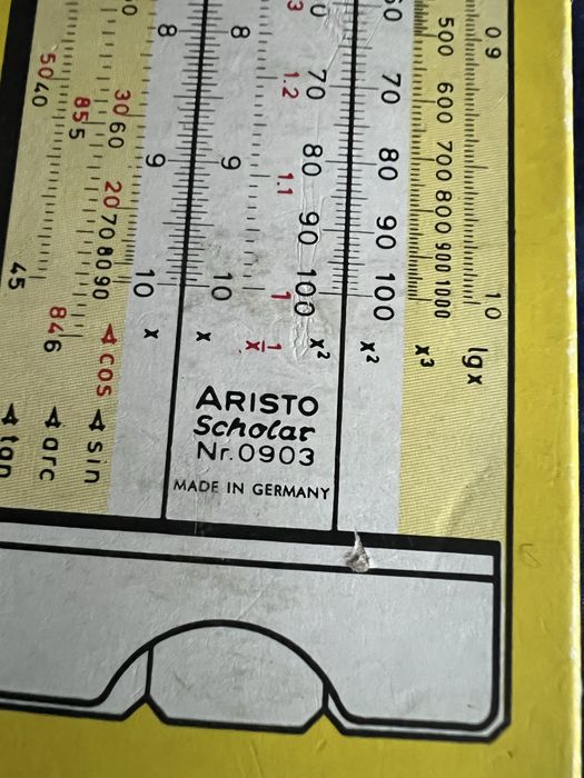 Юбилейна 100 год Аристо ARISTO сметачна логаритмична линийка