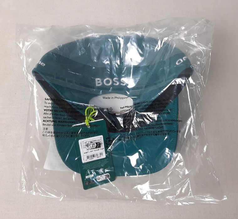 Aston Martin x Hugo Boss F1 Team Cap - Оригинална шапка с козирка