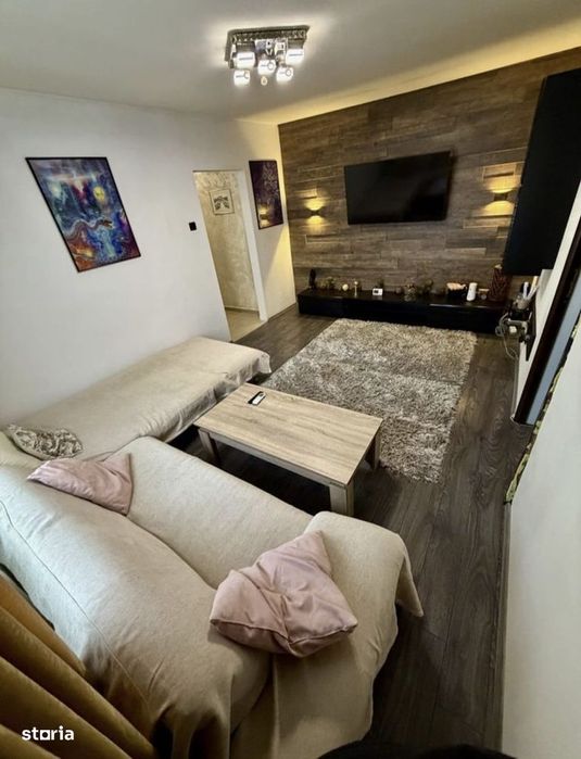 Apartament 2 camere, RENOVAT si mobilat, etaj 3, fara risc, Podu Ros