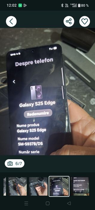 Samsung 25Edge impecabil 12/256 gb