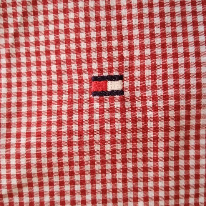 2за1 SPRING SALE TOMMY HILFIGER XL Plaid Shirt+V-Neck Sweater риза+топ