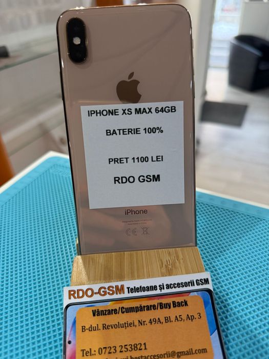 Iphone Xs Max 64Gb Gold/Neverlock/Garantie