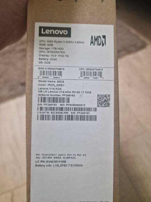Laptop Lenovo V14 ADA