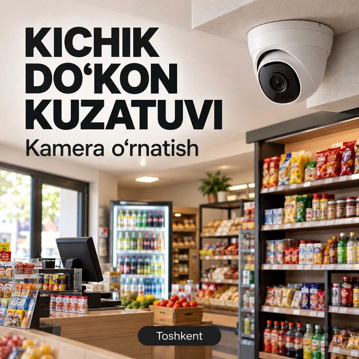 Kichik do‘konga kamera o‘rnatish — Toshkent