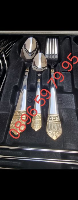 НОВ ! 72 части Цептер Zepter комплект сервиз набор прибори хранене cep