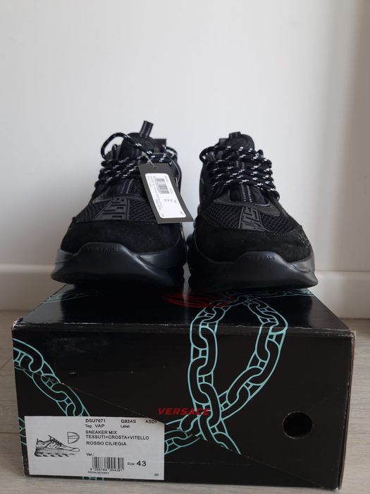 Ver.sace Chain Reaction - Negri - Marimea 43 - Cadoul Ideal - Urgent