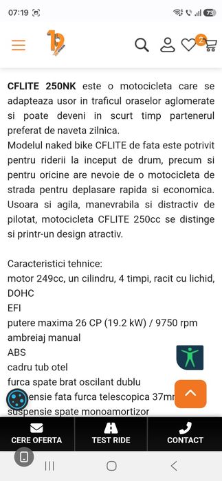 Vand CFLITE NOU cu 0 km