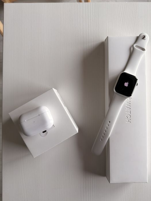 Apple Watch Series 8 45mm + AirPods Pro | Full box | 8 curele cadou