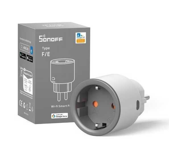 WiFi смарт контакт с електромер Sonoff S60TPF - 16A/4000w - Ewelink