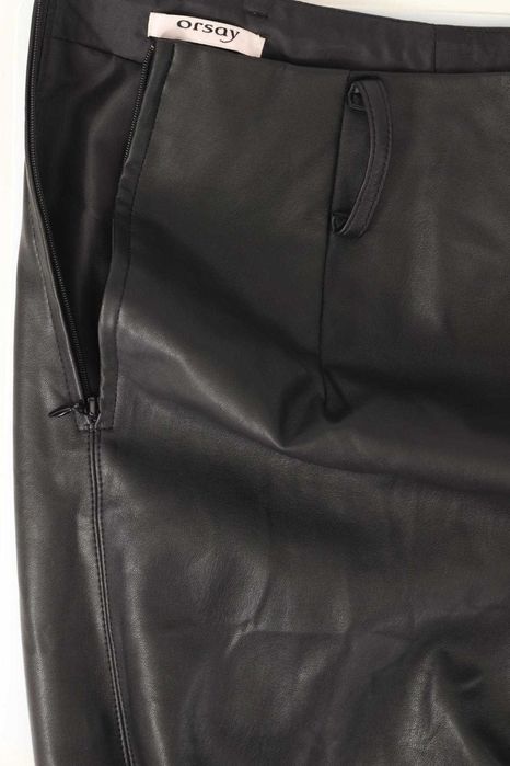 Нова дълга черна кожена пола тип "молив" "Orsay"/ "Орсей", размер S