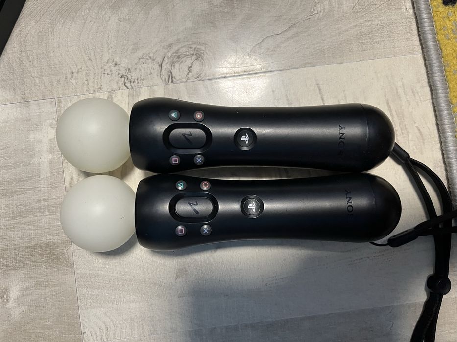Ochelari vr psvr 1 (contine toate cablurile originale+ Controller Sony PlayStation 4 PS4 Move Twin Pack, Negru