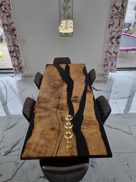 masa lemn masiv rasina epoxidica!!!