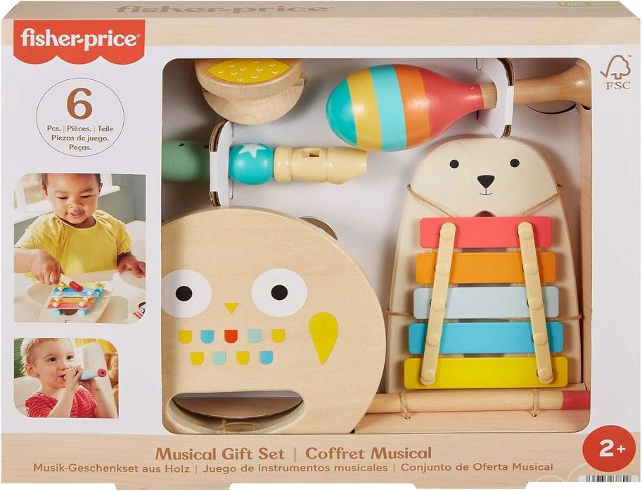 Комплект детски дървени музикални инструменти Fisher Price