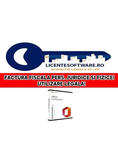 Licente LEGAL! Office 2021 Pro Plus / 2019 - 100% RETAIL, Factura!