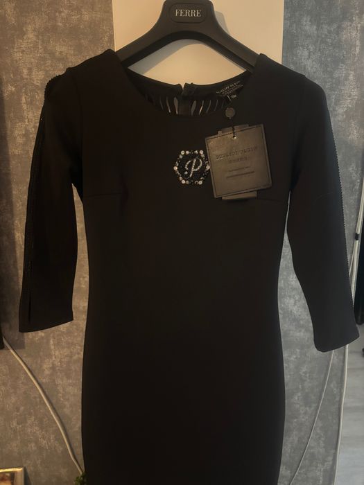 Rochie midi model Philipp Plein, nouă cu etichetă mărimea S