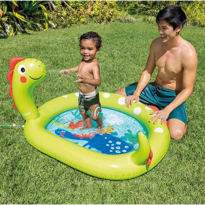 Piscina gonflabila Intex Baby - Dinozaur, 119 x 109 x 66 cm, NOU