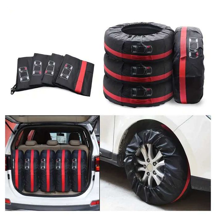 Комплект 4 Броя Калъфи за Резервни гуми 13 18 цола Калъфи за гуми