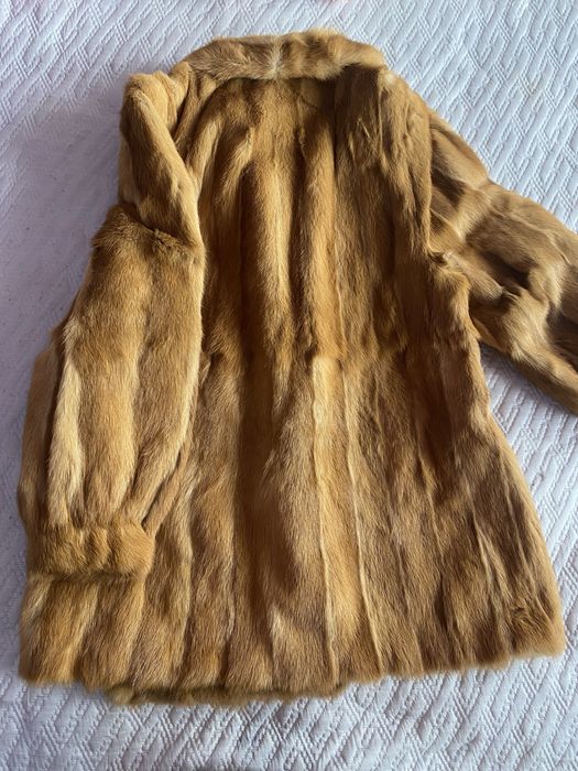 Blană naturală nurcă vintage Germania mărimea S