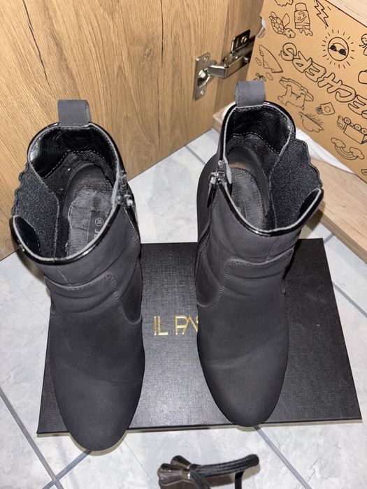 Botine piele întoarsă nr36
