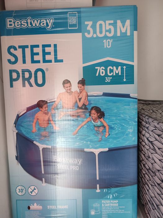 Piscină Bestway Steel Pro 305 x 76 cm, nouă, sigilată