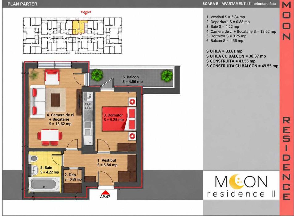 Apartament 2 camere Tip Studio  | Acces Metrou | Direct proprietar