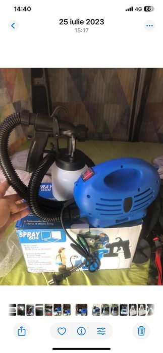 Aparat vopsit zoom, fara scurgeri , 600w, pe umar