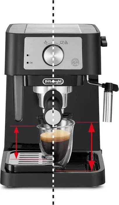 Еспресо машина DE’LONGHI Stilosa EC 260.BK, 15 bar, 1100 W, 1 л, Черен