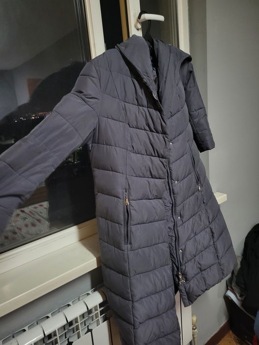 Зимнее пальто / пуховик с капюшоном