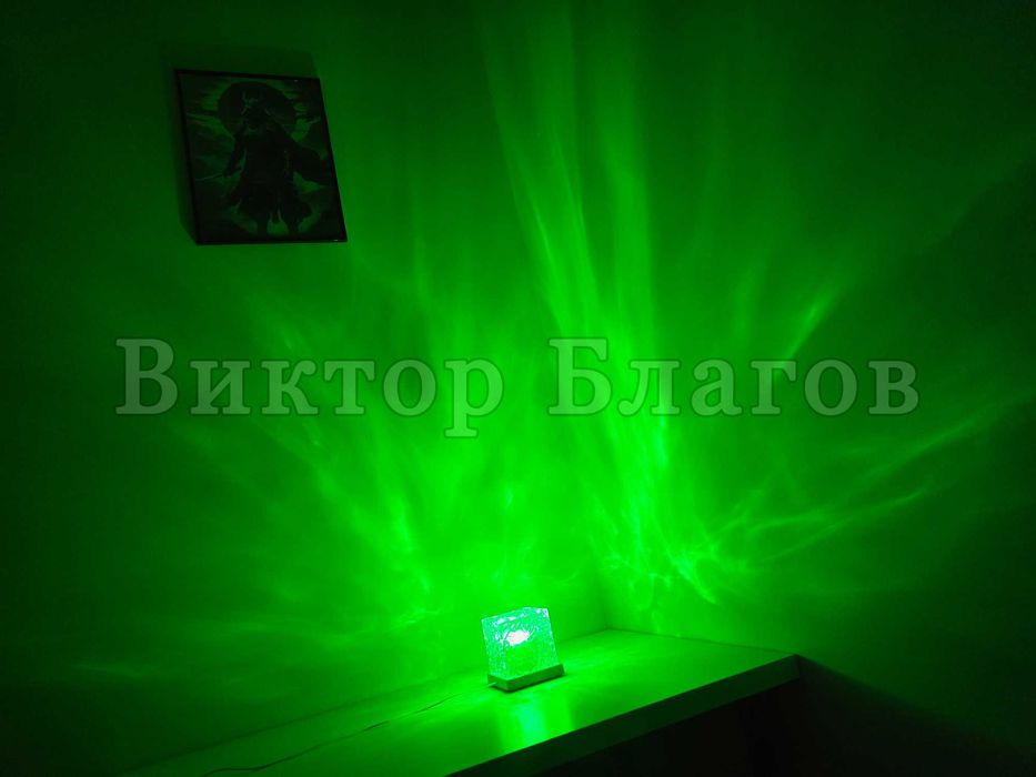 Квадратна лампа проектор - въртяща