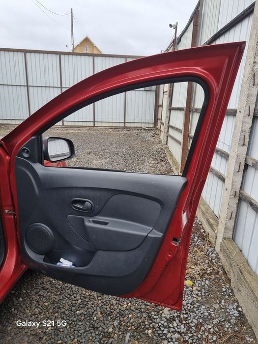 Usa Dreapta Fata Dacia Sandero 2 2012 - 2016 Hatchback 4 Usi Rouge de Feu TEB76 (1403)