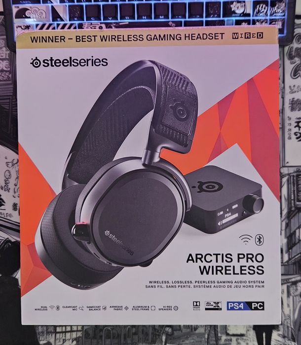 Căști Steelseries Artics Pro Wireless pentru PS4/PS5/PC