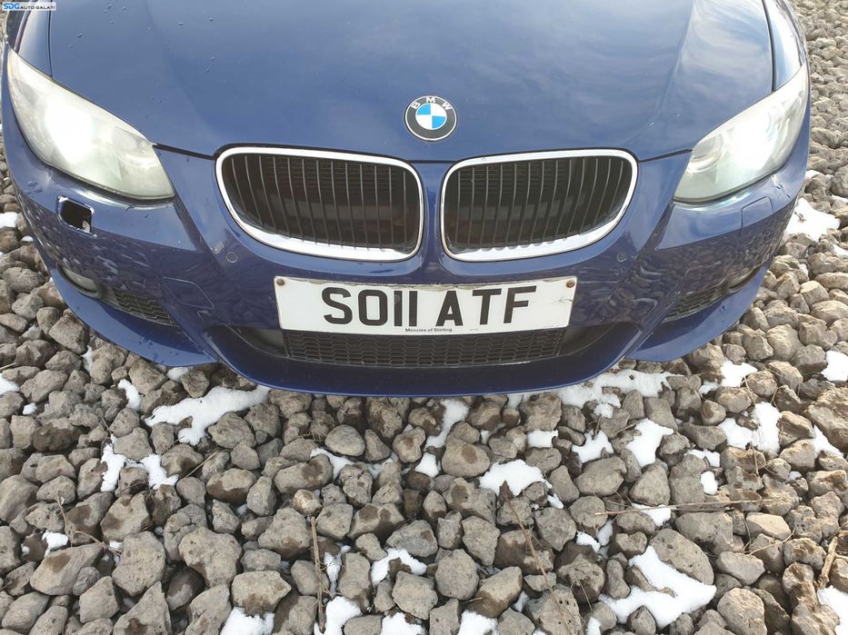 Bara Spoiler Fata M cu Spalatoare Far Grile Proiectoare si Locas Senzori Parcare cu Imperfectiuni BMW Seria 3 E92 LCI FL Facelift 2010 - 2013 Culoare 381/5 Le Mans Blau Metallic [K9327]