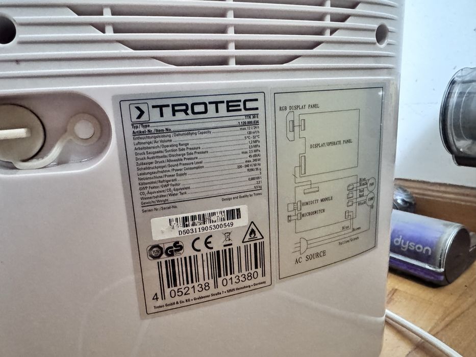 Alecoair Trotec ttk 30 e dezumidificator cu filtru