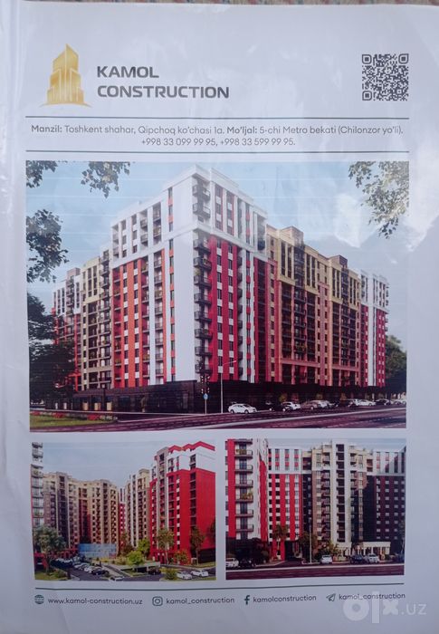 Uy Sotiladi. Yangi hayot.  62m² yangi uy!