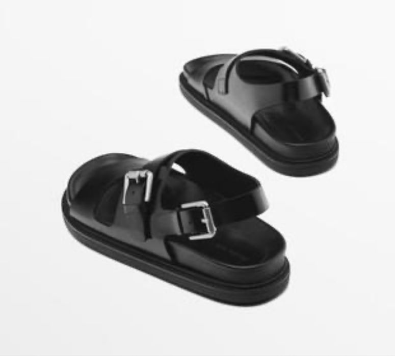 Сандалии кожаные Massimo Dutti