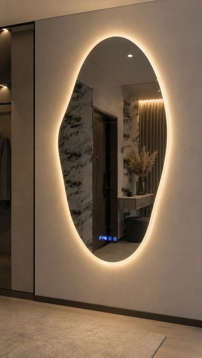 Зеркало с LED-подсветкой для прихожей