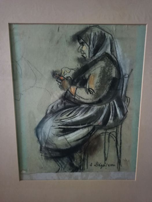 Картина на Анета Дръгушану ,рамкирана,пастел