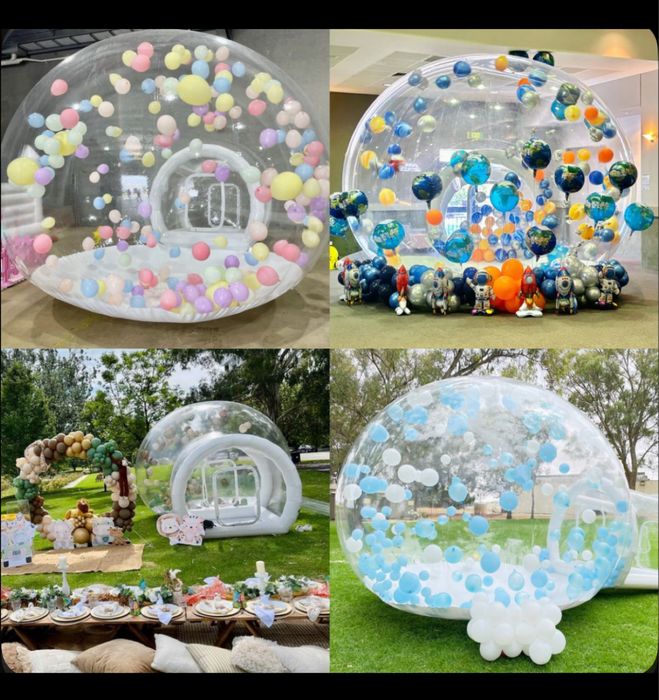 Аренда бабл-хауса.. надувная сфера с шарами внутри