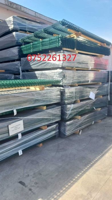 PLasa/ panou bordurat /TEAVA/ STALP 3.5-4.9MM/Zincat /Verde/Gri