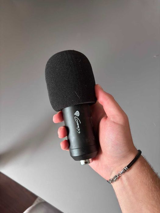 Microfon Genesis Radium 400 + Braț Profesional + Shock Mount + Burete Antivânt
