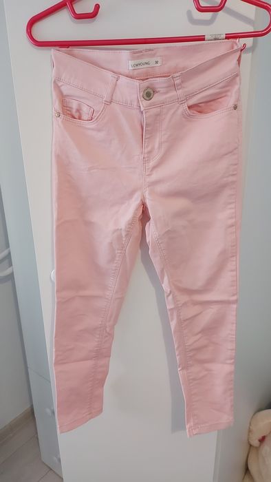 Pantaloni Roz LCW YOUNG blugi Pull&bear Marimea 32