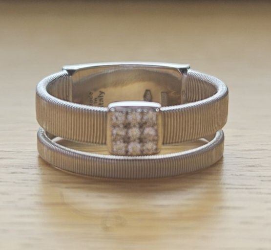 Пръстен Marco Bicego MASAI от 18-каратово бяло злато с диаманти