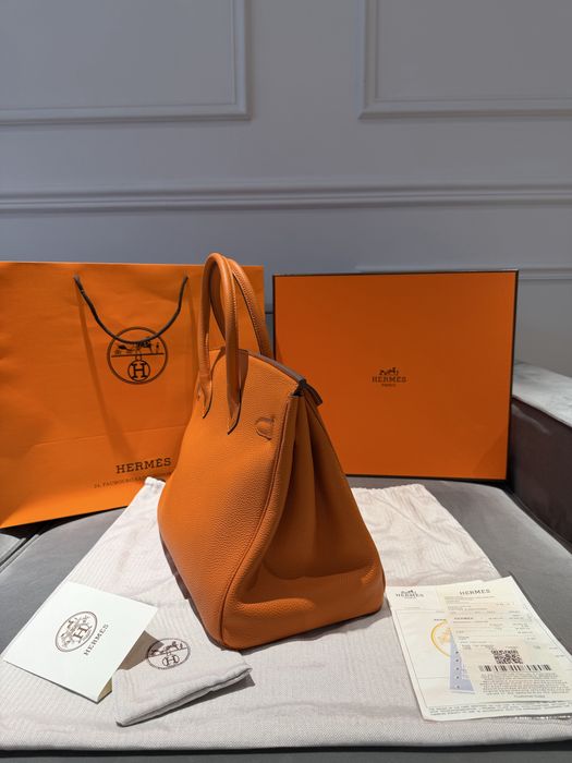 Hermès Birkin 35 - Orange - Hardware Auriu