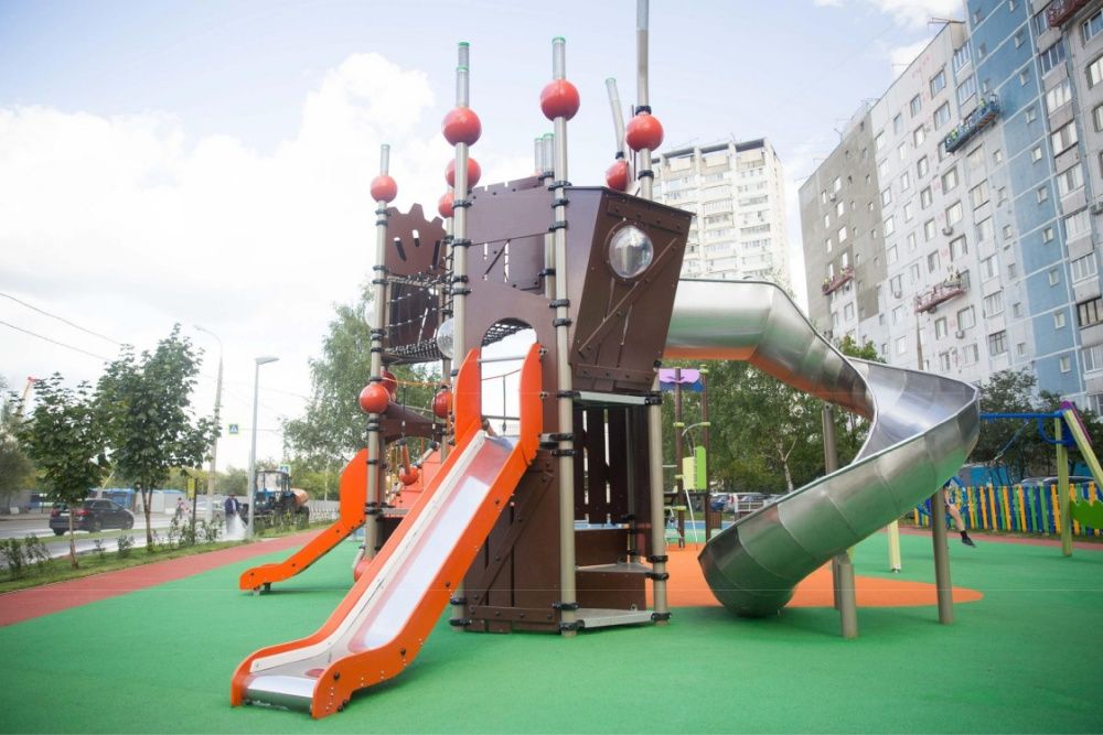 Детские игровые комплексы для ЖК. Детские площадки Болалар майдончаси.