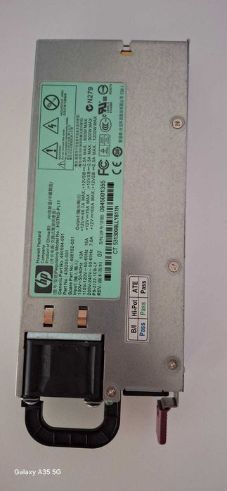 Sursa Server HP 1200W Platinum , ProLiant DL380 / DL360, G6/G7