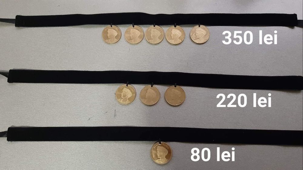 Zgarda cu bănuți la costum popular